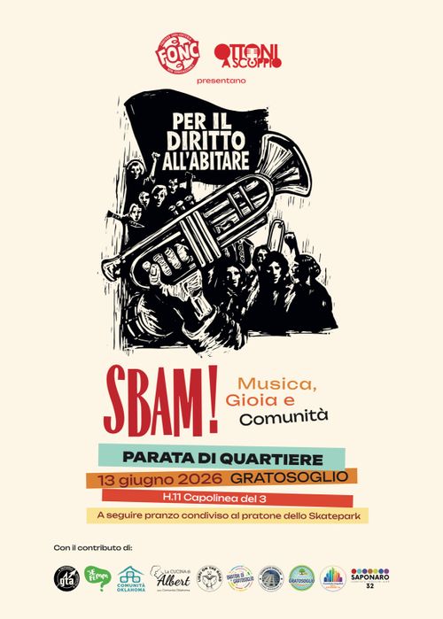 📯 SBAM! – Parata di quartiere a Gratosoglio.