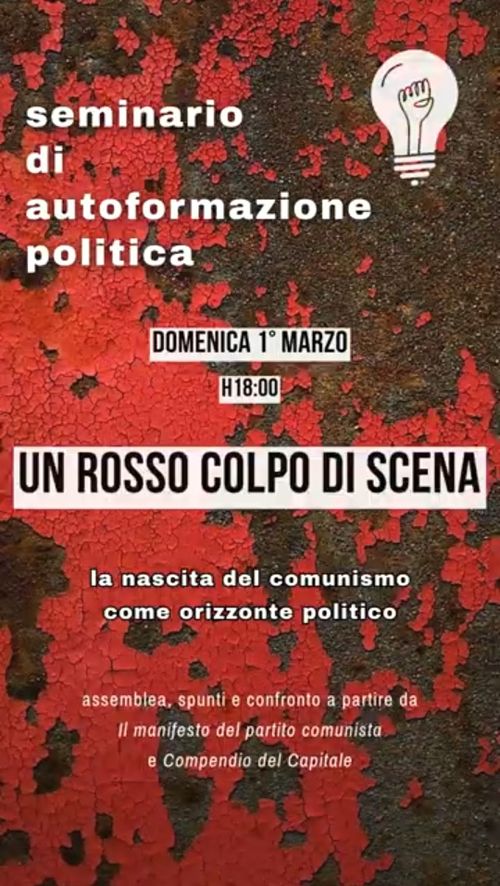 Incontro tre del seminario di autoformazione politica
