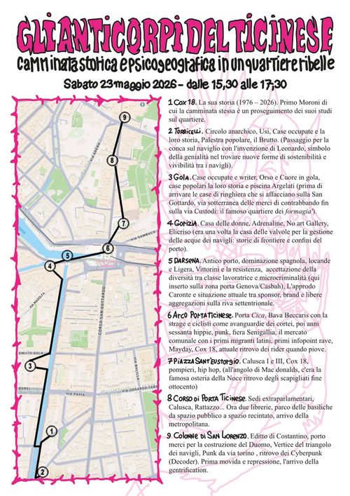 Gli “ANTICORPI del TICINESE”– Camminata storica e psicogeografica