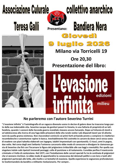 Presentazione libro: L’EVASIONE INFINITA - Saverio Turrini