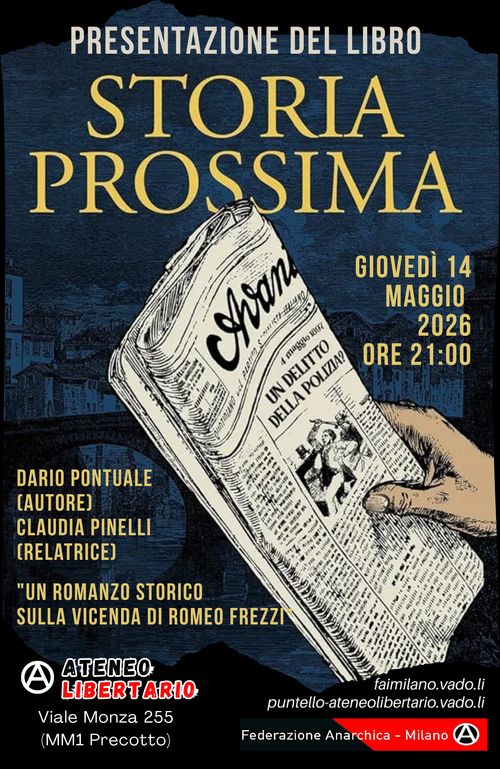STORIA PROSSIMA - romanzo storico