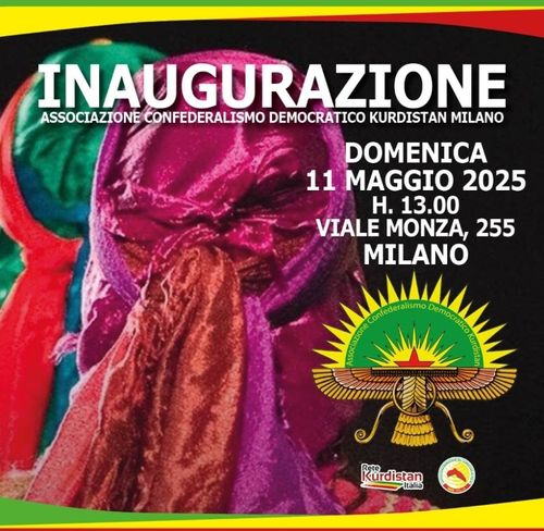Inaugurazione dell'Associazione Confederalismo Democratico Kurdistan