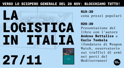 La logistica in Italia. Presentazione con cena