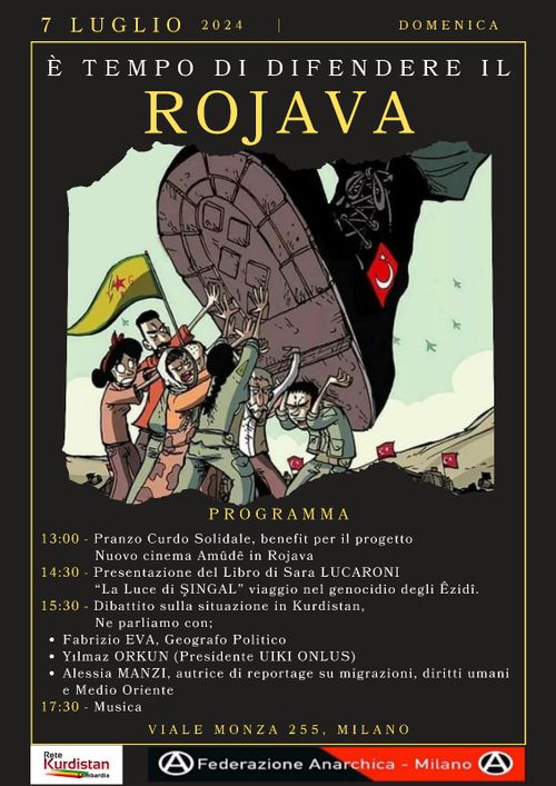 E' tempo di difendere il Rojava