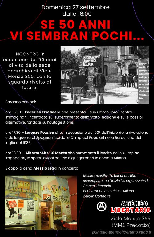 Se 50 anni  vi sembran pochi...