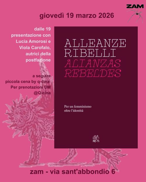 📚Presentazione di Alleanze ribelli e dibattito con le autrici Lucia Amorosi e Viola Carofalo 📚