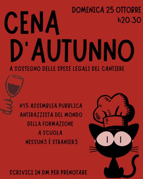 Cena d'autunno per le spese legali