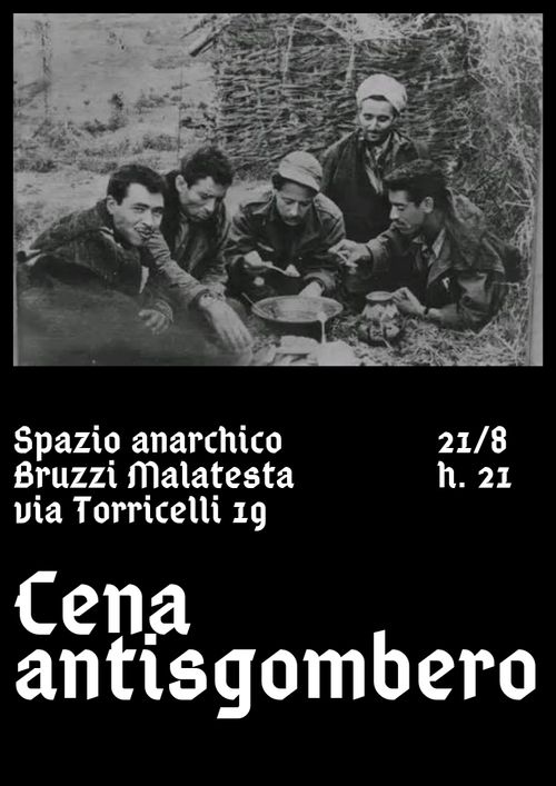 CENA ANTISGOMBERO TORRICELLI