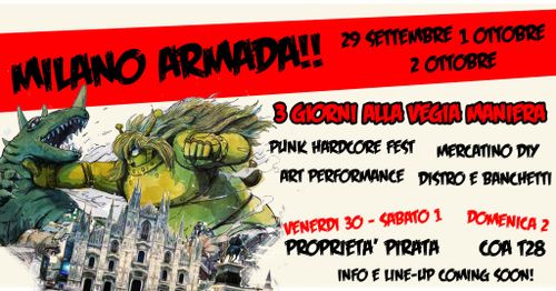Milano Armada! 3 giorni Punk HC alla Vegia