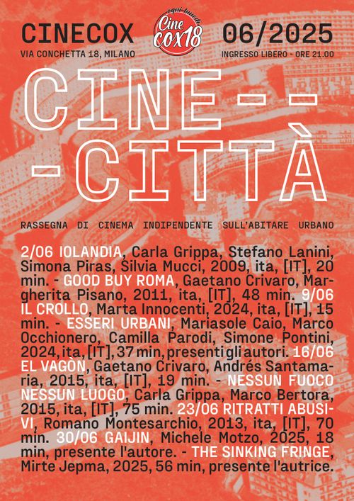 Cine COX18 / Il crollo, Marta Innocenti – Esseri Urban