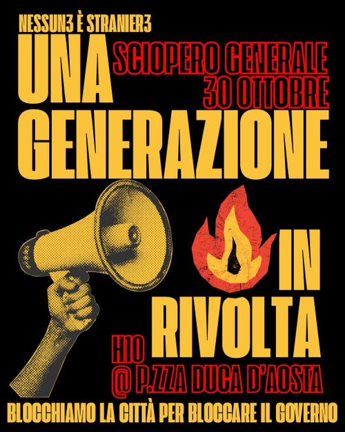 UNA GENERAZIONE IN RIVOLTA: BLOCCHIAMO TUTTO